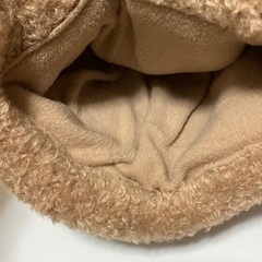 くまさん耳つき帽子の画像