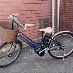 電動自転車　バッテリー充電器つき　Pas Minaシフォンブルー