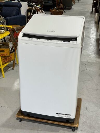 ★HITACHI 日立★ 洗濯機 BW-DV80E 8kg 乾燥4.5kg 2019年 生活家電 新生活 ファミリー 機能いろいろ