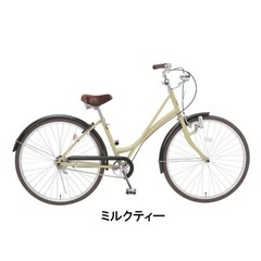 【美品】自転車 ２６インチ レトロ おしゃれ シティサイクル vianova 