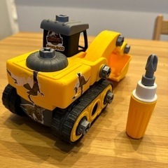 車⑤ ショベルカー 組み立て おもちゃの画像