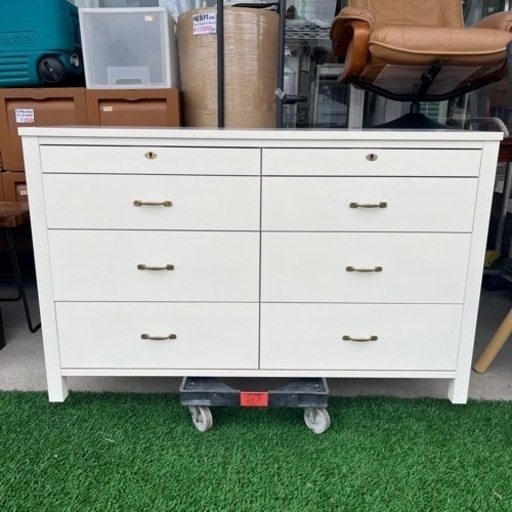 モモナチュラル サイドボード チェスト 姫家具 北欧 シンプル ホワイト 収納 ナチュラル