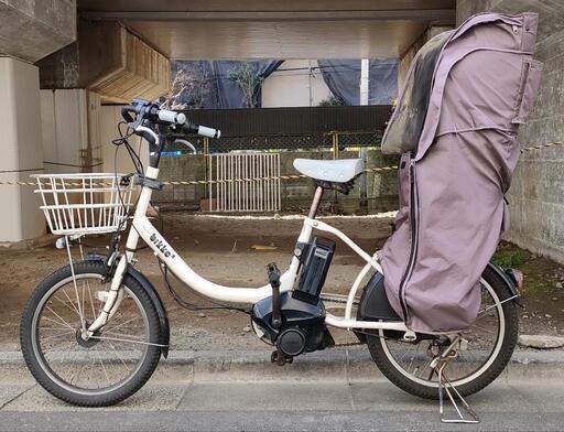電動アシスト自転車　ビッケ2e（2016年モデル）8.7AH　bikke2e　ブリジストン　中古　リアチャイルドシートあり