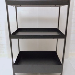 スタイリッシュなIKEAワゴン×2 (ブラック･中古･美品･1セ...