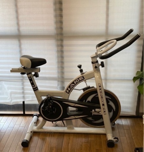 HAIGE スピンバイク／HG-YX-5006(ホワイト) ※引取りのみ