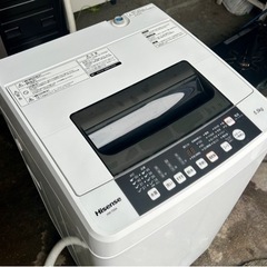 札幌市内配送無料 16年製 Hisense ハイセンス 5.5kg 全自動洗濯機 HW-T55A 動作良好