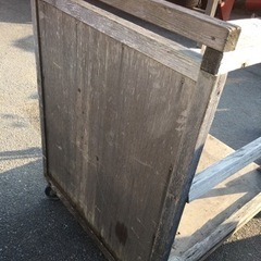 木製　かご台車の画像