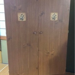 洋服タンス　衣装タンス　ハンガーラック　引き出し2段付き