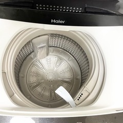 【美品】値下げしました　2020年購入　全自動洗濯機　縦型　ハイアール　5.5kg ホワイト　ブラック　簡易乾燥の画像