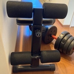 【即日対応します】筋トレセット　ダンベル20kg×2  ベンチ台(腹筋台)の画像