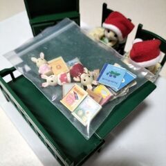 シルバニアファミリー緑のテーブルセット