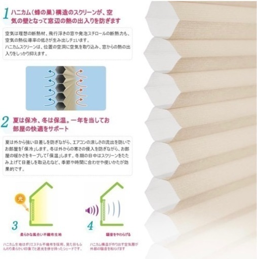 ハニカムシェード　新品
