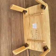 ラバーウッド　折脚テーブルの画像