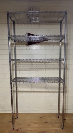 ☆ジモティ割あり☆ マルチ収納棚 ブラウン H180.5×D29.2×W118