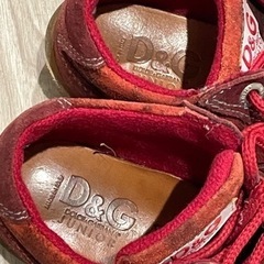 ドルチェアンドガッパーナ　D&G 子供靴　スウェード　15cmの画像