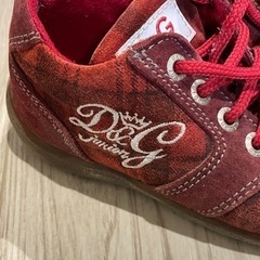 ドルチェアンドガッパーナ　D&G 子供靴　スウェード　15cmの画像