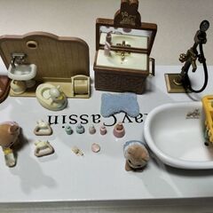 シルバニアファミリー　陶器のお風呂セット