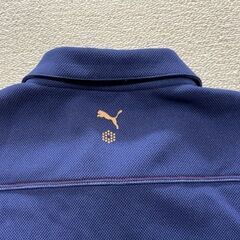 ★USED美品★PUMA プーマ／レディース半袖ポロシャツ／紺ネイビー／テニス・ランニング・ゴルフ／Sサイズの画像