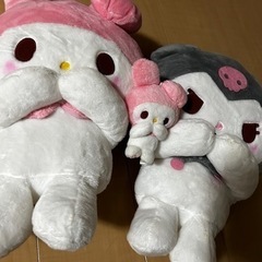 【大きめサイズ】マイメロクロミぬいぐるみ3点の画像