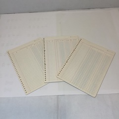 中古品　コクヨ　銀行勘定帳&応用帳&経費明細帳の画像