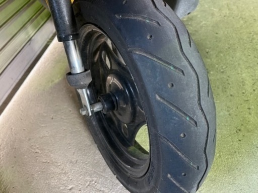 【売約済】実働 BT新品 バリ溝 スズキ CA41A レッツ4  4スト インジェクションバイク 原付 スクーター イエロー