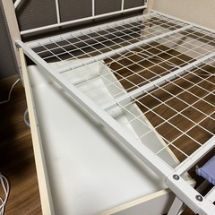 シングルベッドフレーム　ベッド下収納付きの画像