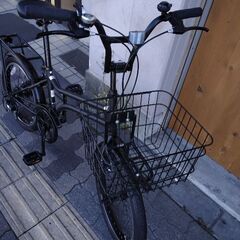 美品☆Jeep[ジープ]JE-206MX 20吋ミニベロ(小径車) 外装6段/ブラックの画像