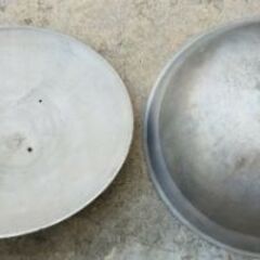 特大、アルミ鍋、業務用 大鍋 厨房 店舗 、沖縄シンメーナービ中古　の画像