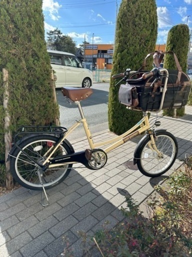 ペットポーター　丸石サイクル 犬用自転車　アイボリー