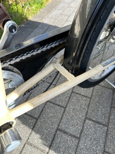 ペットポーター　丸石サイクル 犬用自転車　アイボリー