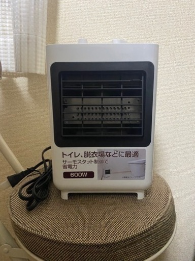 おおたけ 温度調節付きミニファンヒーター 600W