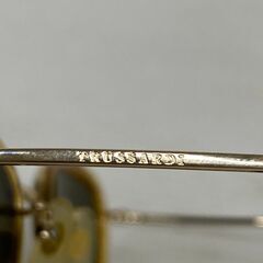 【TRUSSARDI】 トラサルディ 度なし サングラス ゴールド 金属フレーム ユニセックス 46□22-140の画像