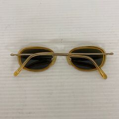 【TRUSSARDI】 トラサルディ 度なし サングラス ゴールド 金属フレーム ユニセックス 46□22-140の画像