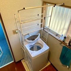 東芝 電気洗濯機 AW-50GL(2013年製) ランドリーラック付きの画像