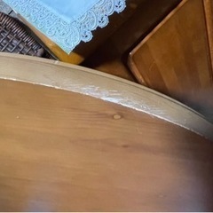 丸いコタツテーブル ちゃぶ台の画像