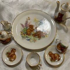 クマの柄のミニチュア食器値下げしましたの画像