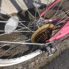 お話中 女の子用変速付き自転車　24インチの画像