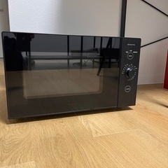 電子レンジ　山善　黒