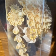 ふりふ　髪がさり　菊　かんざしの画像