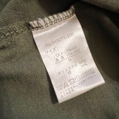 服/ ロングTシャツ カーキ　レディースM の画像