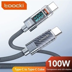 TYPE C PD急速充電ケーブル1M ,100w pdディスプ...