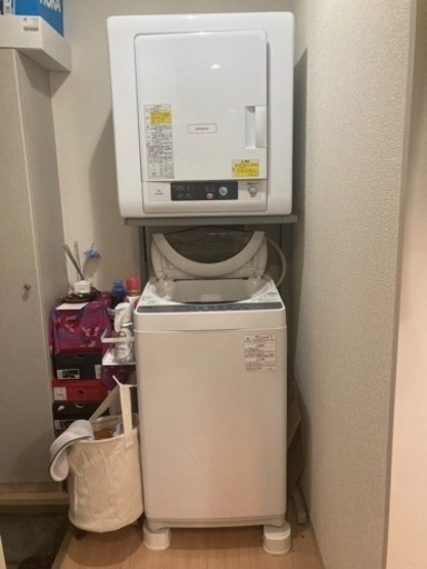 衣類乾燥機 日立 4.0kg DE-N40WX-W ピュアホワイト ＋ メーカー公式スタンド