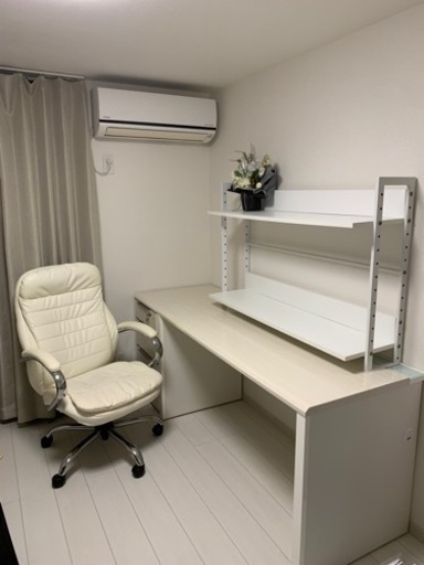 美品　デスク　チェア　サイドチェスト