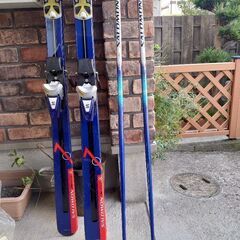 【メンテ済み】スキー板&ビンディング&ストック(Salomon)&スキーカバーの画像