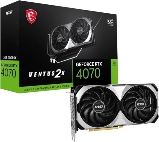 MSI GEFORCE RTX 4070 VENTUS 2X 12G OC グラフィックスボード VD8471