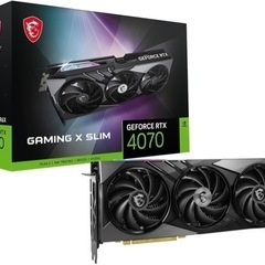 MSI GEFORCE RTX 4070 GAMING X SLIM 12G グラフィックスカード　ブラックモデルVD8663