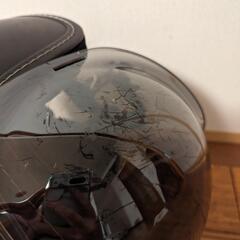 【ヤマハ】バイク ジェットヘルメット/サンバイザー付きの画像