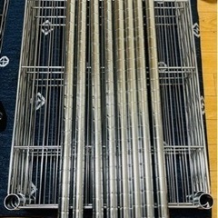 スチールラック（3段、62cm×40cm×140cm）
