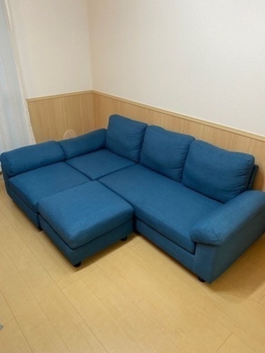 多機能ファブリックソファ3人掛け