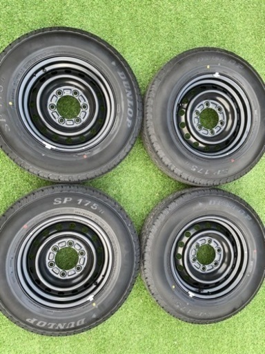 値下げ！新車外し ハイエース純正 タイヤホイール4本 195/80R15 DUNLOP 2023年製
